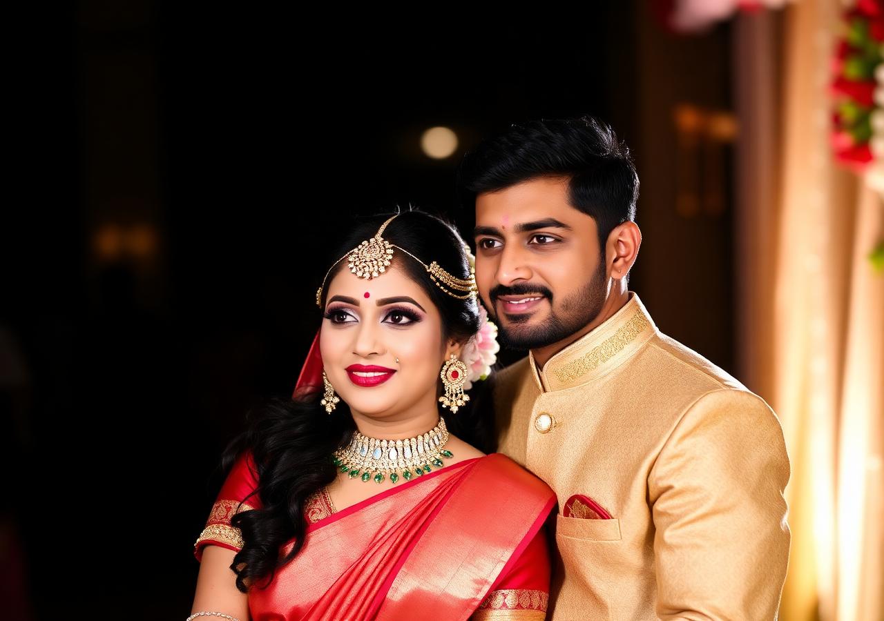 Reception couple portrait, candid coverage