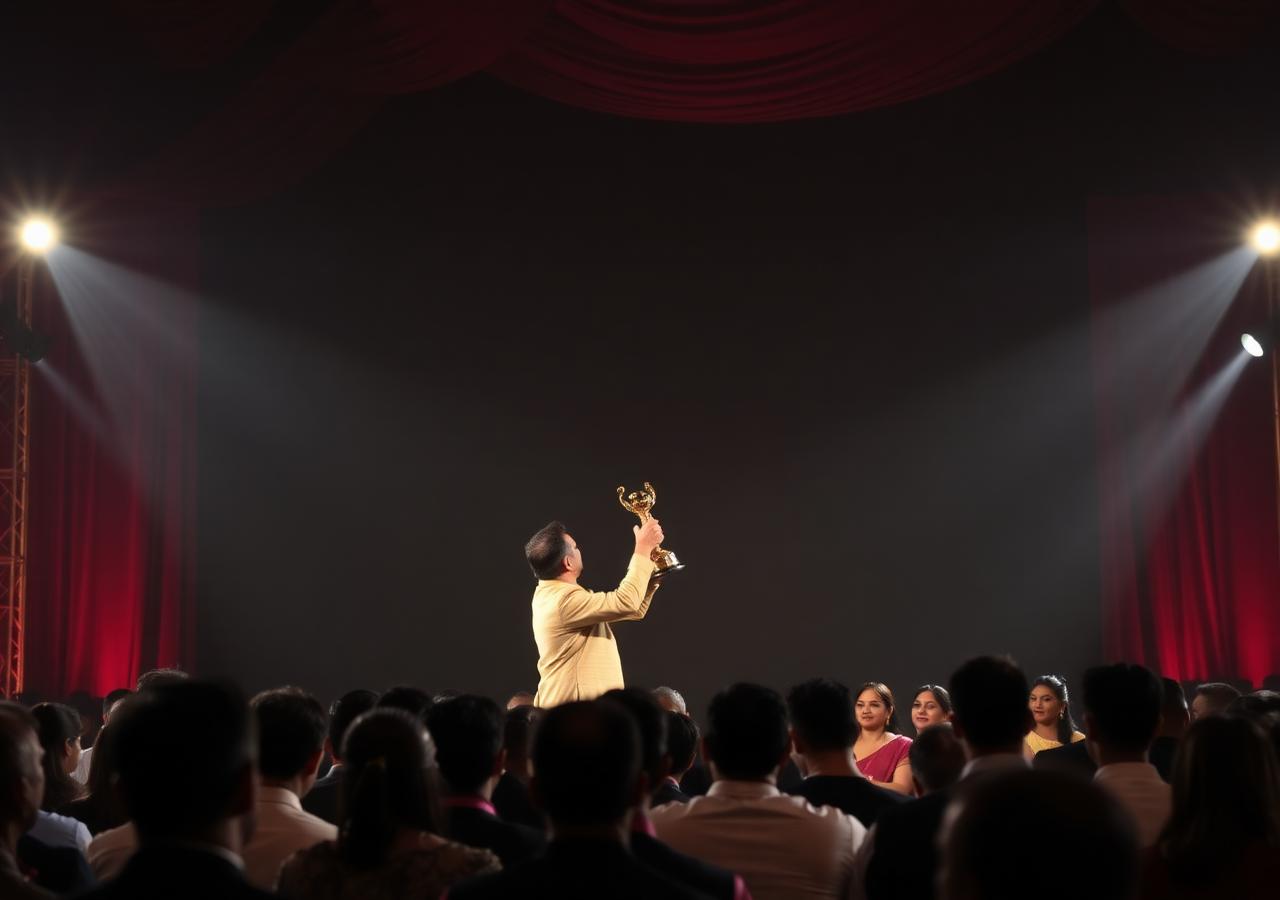 Awards night, recognition segment
